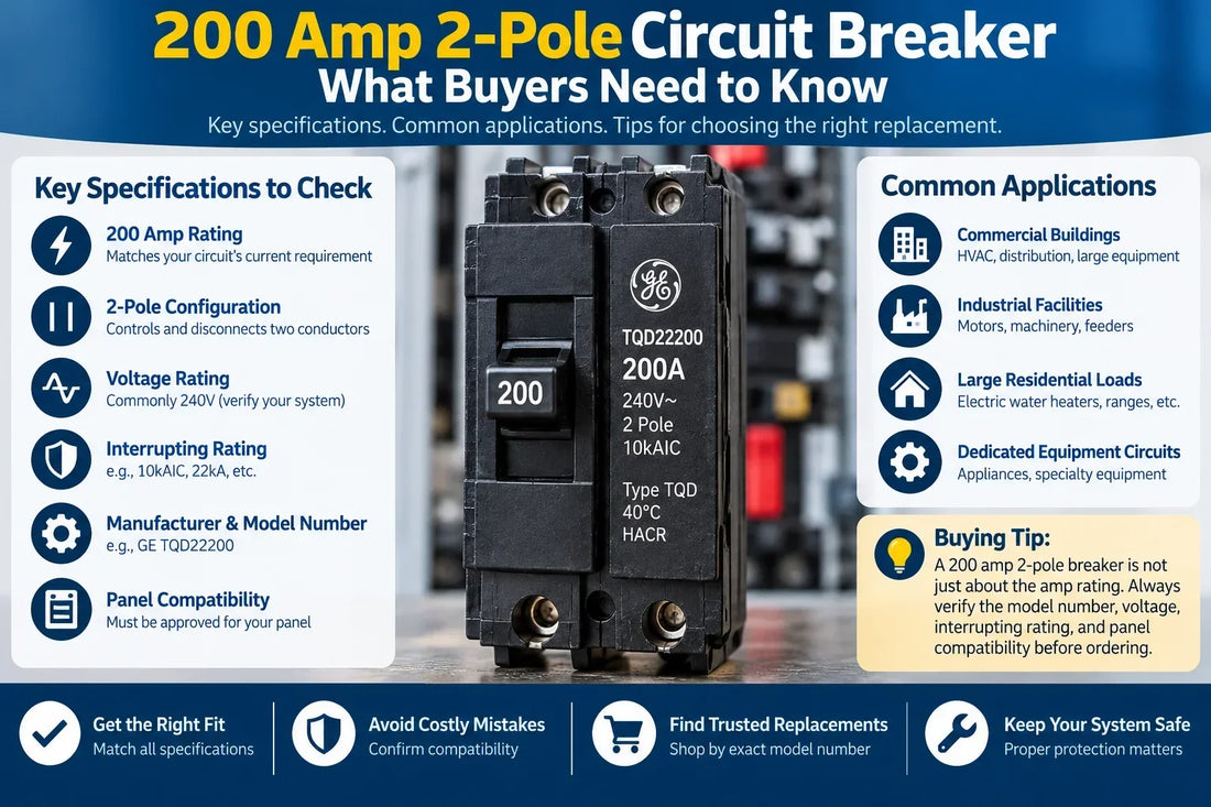 200 Amp 2-Pole Circuit Breaker: What Buyers Need to Know