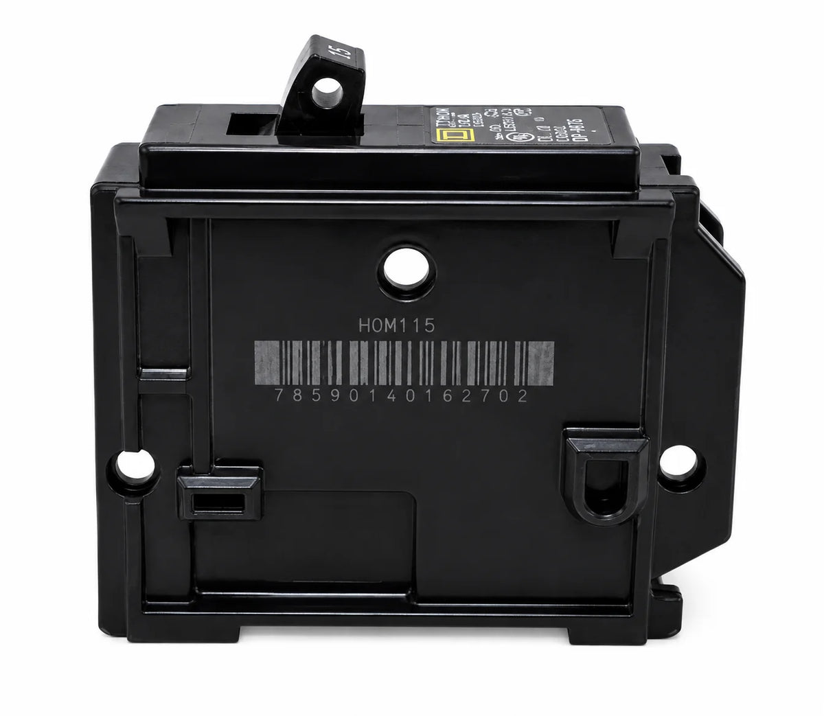 Square D HOM115 15 Amp 1 Pole 120/240V Circuit Breaker - Yellow Face - view 3