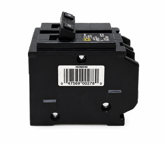 Square D HOM240 40 Amp 2 Pole 120/240V Circuit Breaker - Yellow Face - view 3