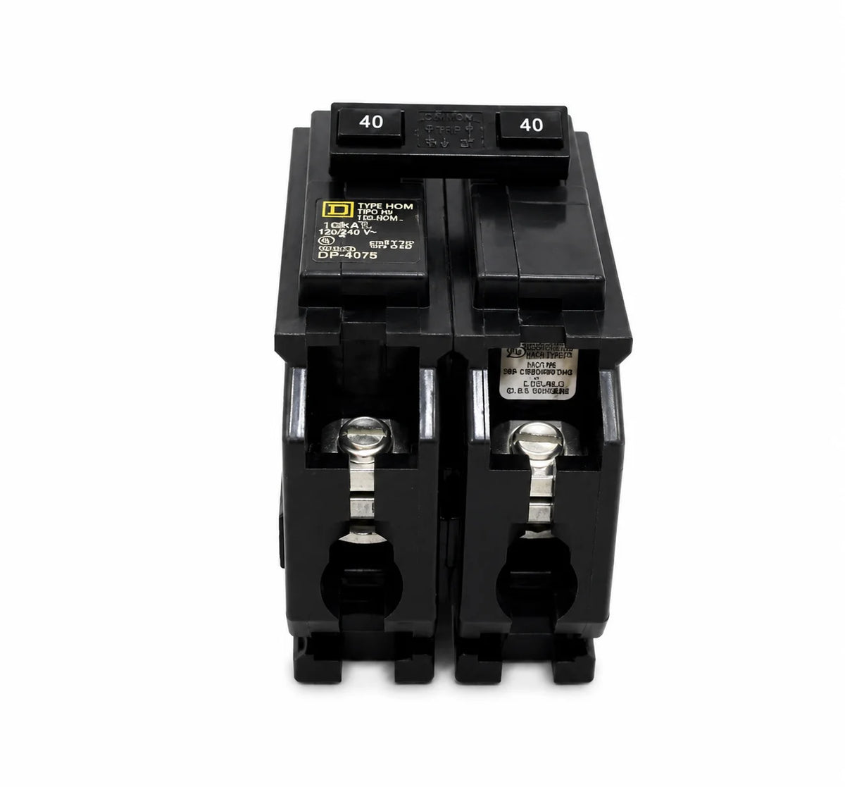 Square D HOM240 40 Amp 2 Pole 120/240V Circuit Breaker - Yellow Face - view 4