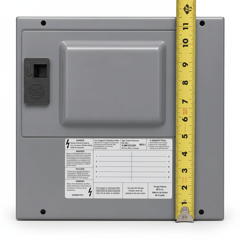 GE PowerMark Gold TLM812SCUDP Mod 2 Type 1 120V 8/16 Space Indoor Load Center Cover 11 3/8" x 11 5/8" - view 4