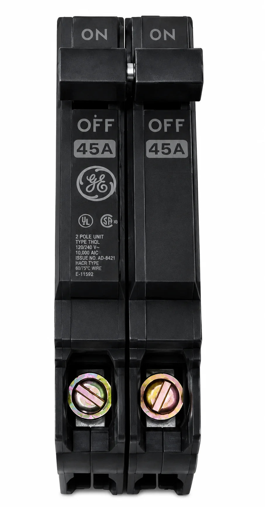GE/General Electric THQP245 45 Amp 2 Pole 240V Circuit Breaker - view 1