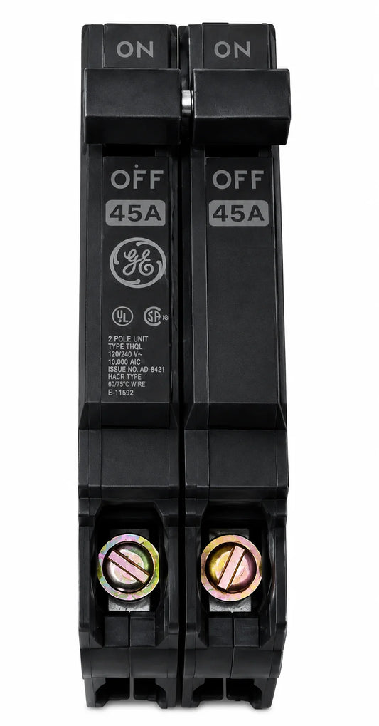GE/General Electric THQP245 45 Amp 2 Pole 240V Circuit Breaker - view 1