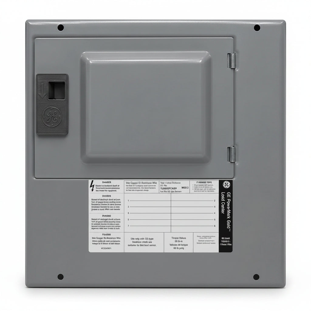 GE PowerMark Gold TLM812SCUDP Mod 2 Type 1 120V 8/16 Space Indoor Load Center Cover 11 3/8" x 11 5/8" - view 1