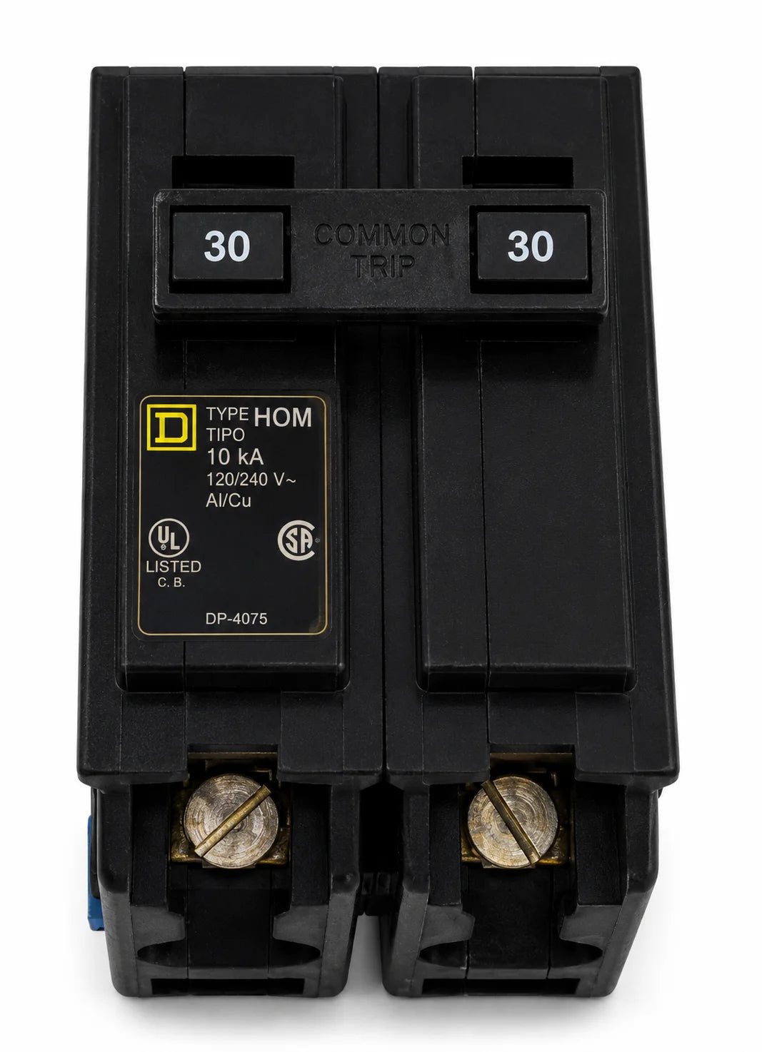 Square D HOM230 30 Amp 2 Pole 120/240V Circuit Breaker - Yellow Face - view 2