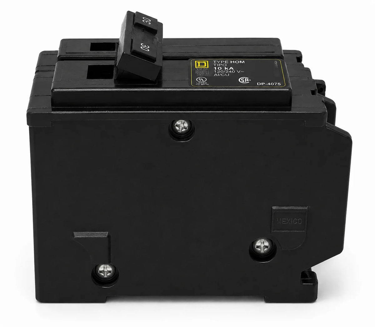 Square D HOM230 30 Amp 2 Pole 120/240V Circuit Breaker - Yellow Face - view 4