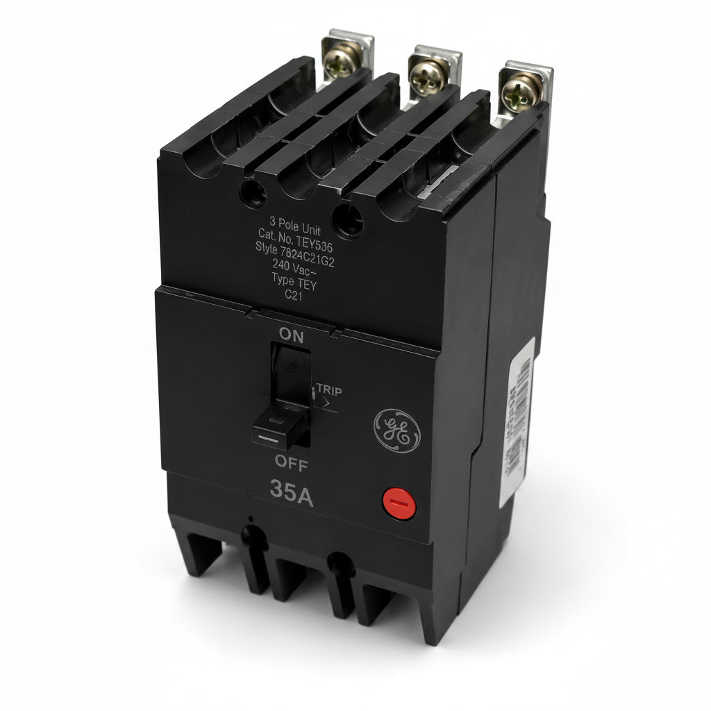 GE/General Electric TEY335 35 Amp 3 Pole 480v Bolt-On Circuit Breaker - view 3