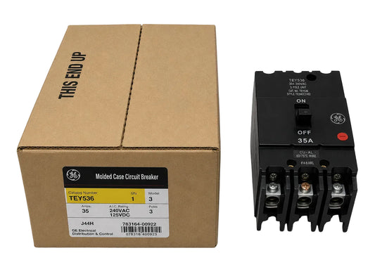 GE/General Electric TEY335 35 Amp 3 Pole 480v Bolt-On Circuit Breaker - view 1