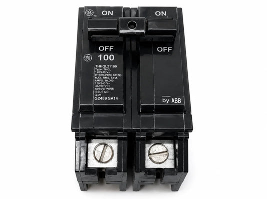 GE THHQL21100 100 Amp 2 Pole 120/240V 22KA Circuit Breaker - view 1