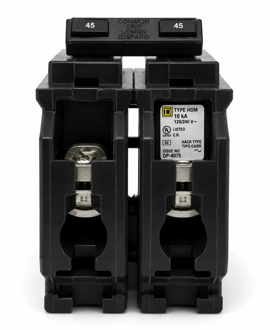 Square D HOM245 45 Amp 2 Pole 120/240V Circuit Breaker - Yellow Sticker - view 3