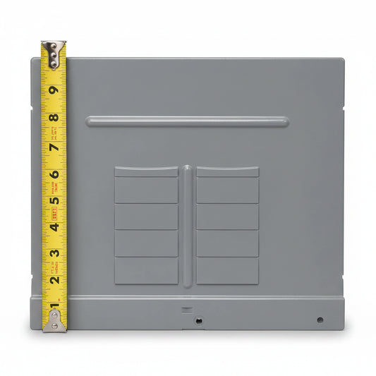 GE TLM812RCUP 125 Amp 8 Space 120/240V Dead Front Only 11" x 10" - view 1