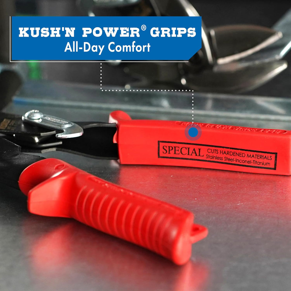 MIDWEST Special Hardness Aviation Snips, Left & Right Cut Offset - view 3