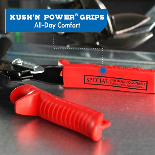 MIDWEST Special Hardness Aviation Snips, Left & Right Cut Offset - view 3