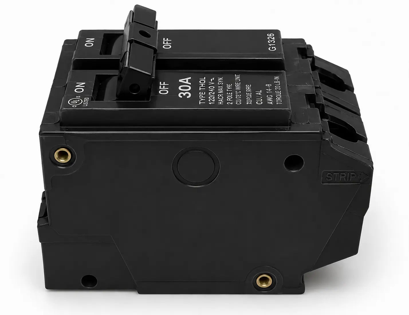 General Electric THQL2130 30 Amp 2 Pole 120/240V Circuit Breaker - Printed Face