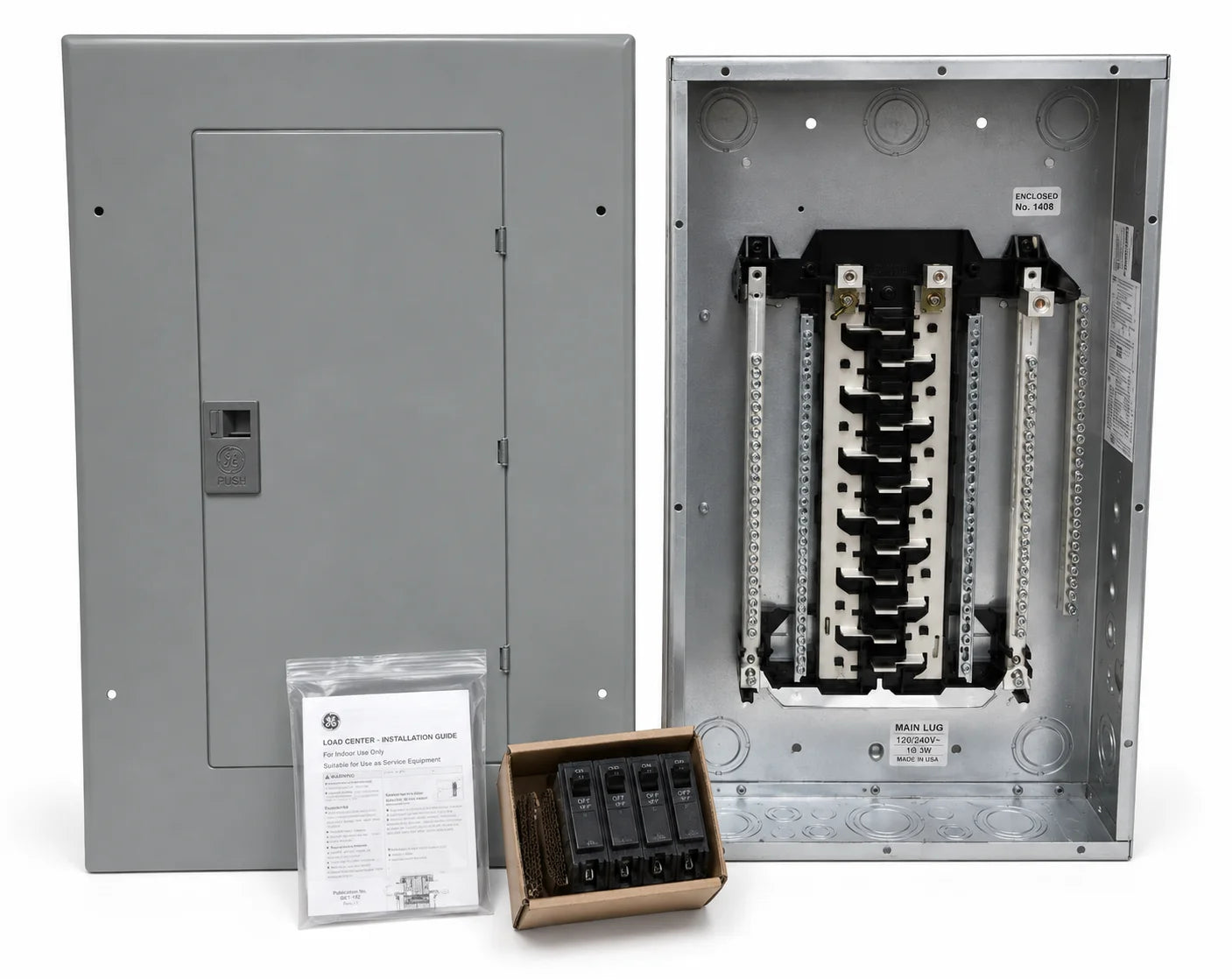 GE TLM2412CCUG1K 125 Amp 24 Space 120/240V Indoor Main Lug Load Center