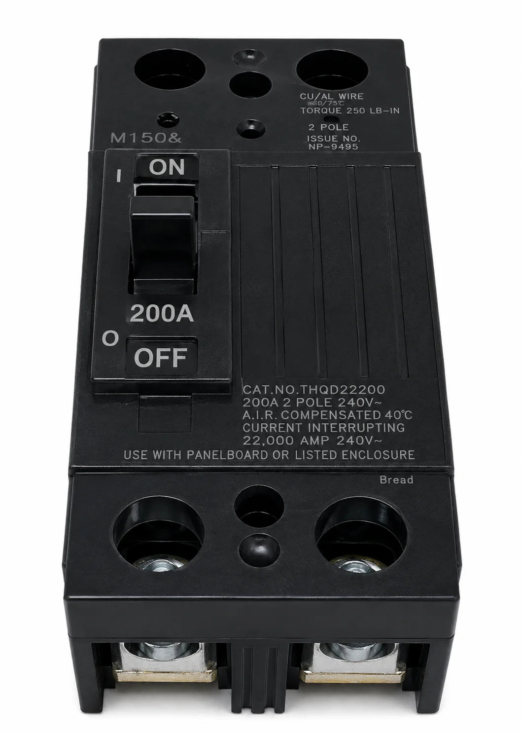 GE General Electric THQD22200WL 200 Amp 2 Pole 240V 22kia Circuit Breaker