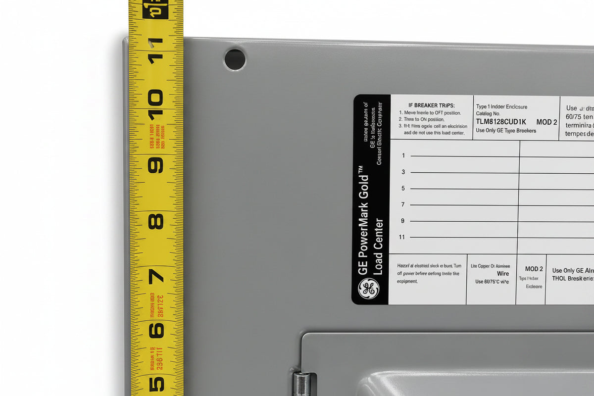 GE TLM812SCUD1K 125A 16 Space Load Center Door Only 11 5/8" x 11 3/8" - view 1