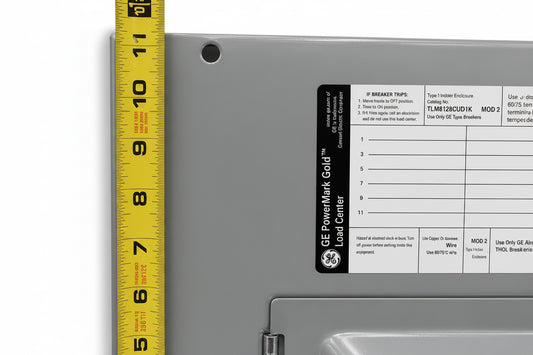 GE TLM812SCUD1K 125A 16 Space Load Center Door Only 11 5/8" x 11 3/8" - view 1