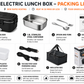 DCUTIE Heated Lunch Box, 1.8L Stainless Steel Food Warmer for Adults, 80W Portable