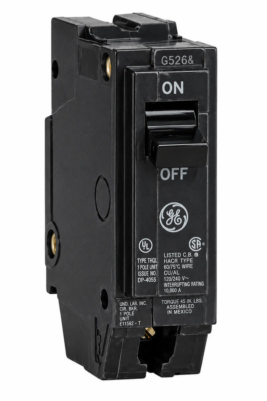 General Electric THQL1120 20 Amp 1 Pole 120/240V Circuit Breaker - Printed Face