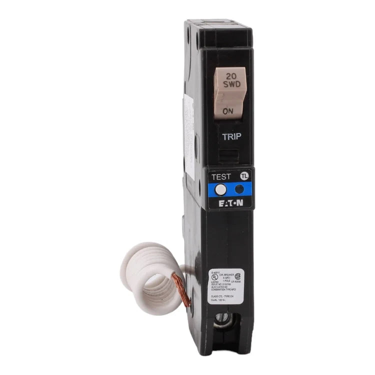 Eaton CH CHFN120DF 20A 1P 120V AFCI/GFCI Pigtail Neutral Circuit Breaker