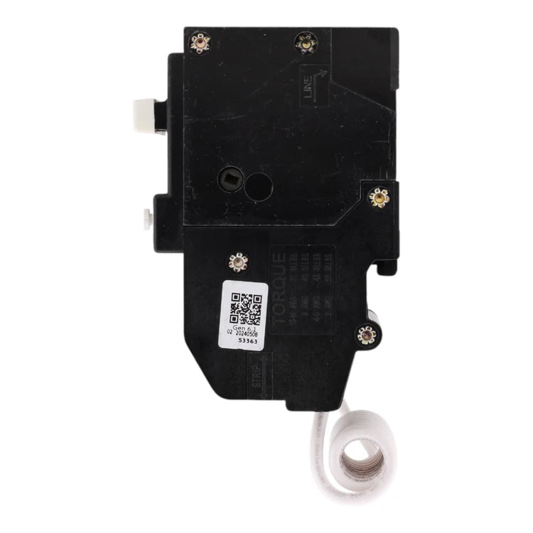 NEW - Eaton BRN220GF 20A 120/240V 2-Pole GFCI Circuit Breaker for BR Loadcenters, Pigtail Neutral, Ground Fault Protection