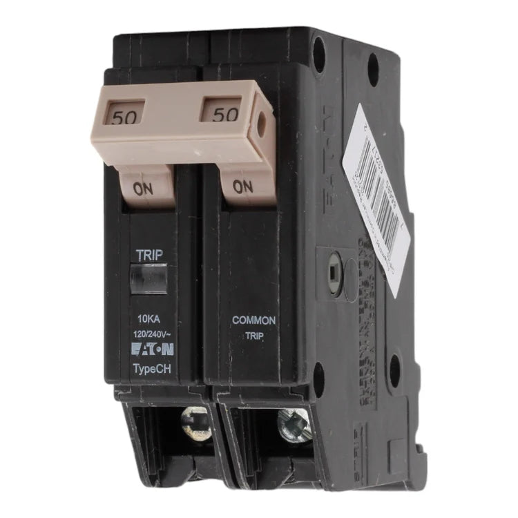 EATON CHF250 Series 50A DP Circuit Breaker, No Size, Black