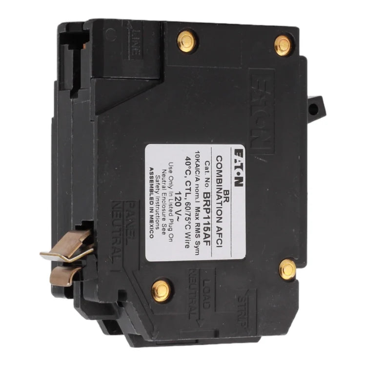 NEW - Eaton BR BRP115AF 15A 1P 120V AFCI Plug on Neutral Circuit Breaker
