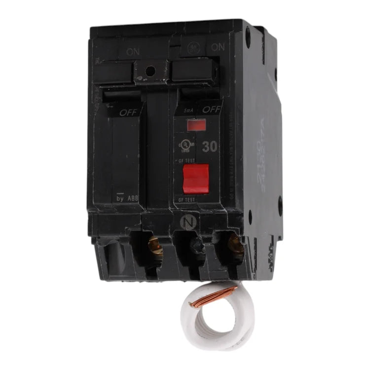 NEW - GE THQL2130GFTP 30 Amps 120/240 Volts Two-Pole GFCI Circuit Breaker with Pigtail for Q Line Panels