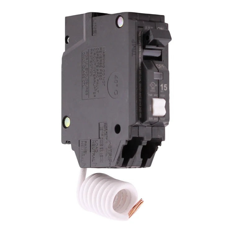 GE Q Line THQL1115AF2 15A 1P 120V AFCI Pigtail Neutral Circuit Breaker
