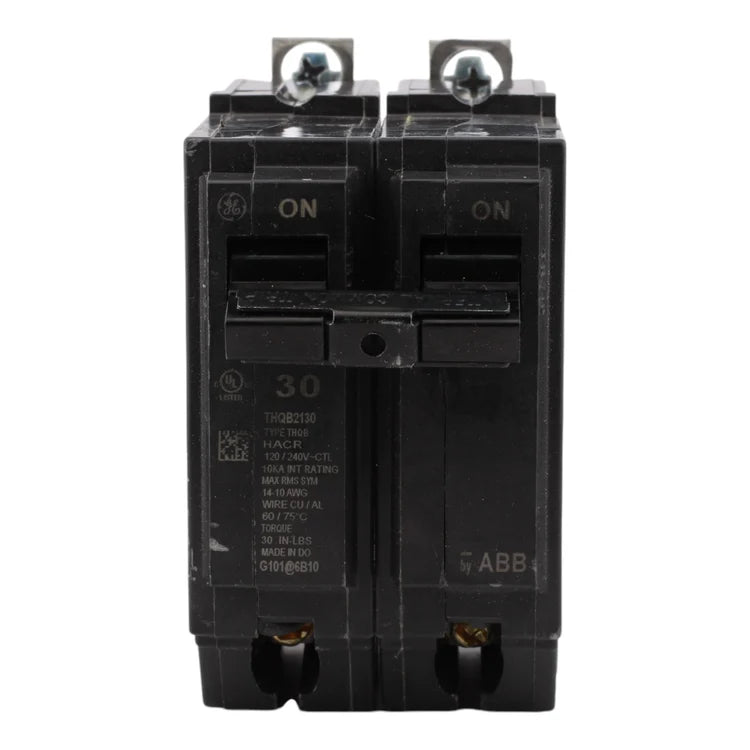 GE THQB2130 30A 2P 120/240V 10kA Circuit Breaker