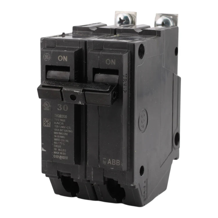 GE THQB2130 30A 2P 120/240V 10kA Circuit Breaker