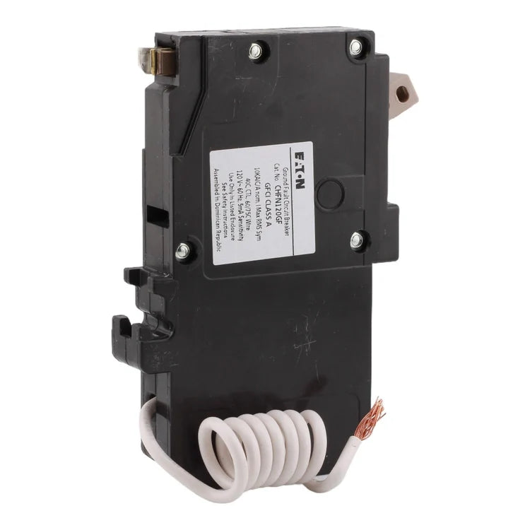 Eaton CH CHFN120GF 20A 1P 120V GFCI Pigtail Neutral Circuit Breaker