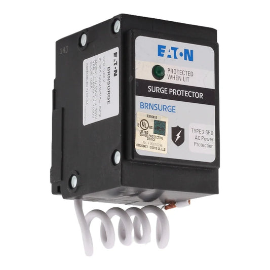 NEW - Eaton BRNSURGE Whole House Surge Protector - Type 2 SPD, 120/240V, Plug-On, UL Listed