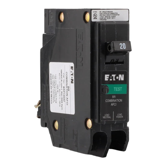 NEW - Eaton BR BRP120AF 20A 1P 120V AFCI Plug on Neutral Circuit Breaker