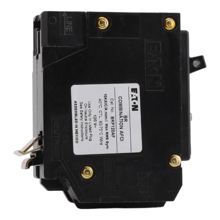 NEW - Eaton BR BRP120AF 20A 1P 120V AFCI Plug on Neutral Circuit Breaker