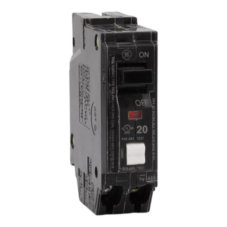 GE THQL1120PAF2 20 Amp Single Pole 120V Plug-On Neutral AFCI Arc Fault Circuit Breaker UL