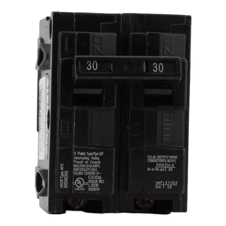 SIEMENS Q230 30-Amp Double Pole Type QP Circuit Breaker