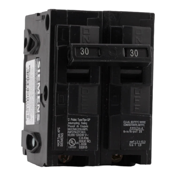 SIEMENS Q230 30-Amp Double Pole Type QP Circuit Breaker