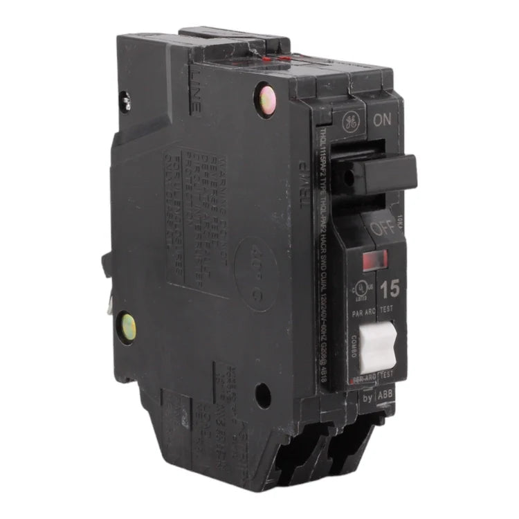 GE THQL1115PAF2 15 Amp Single Pole 120V Plug-On Neutral AFCI Arc Fault Circuit Breaker UL