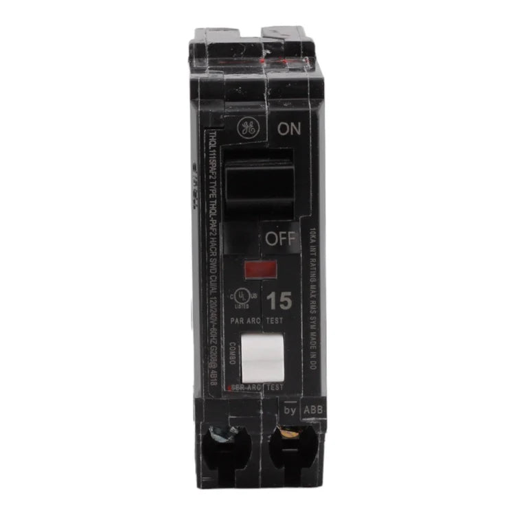 GE THQL1115PAF2 15 Amp Single Pole 120V Plug-On Neutral AFCI Arc Fault Circuit Breaker UL